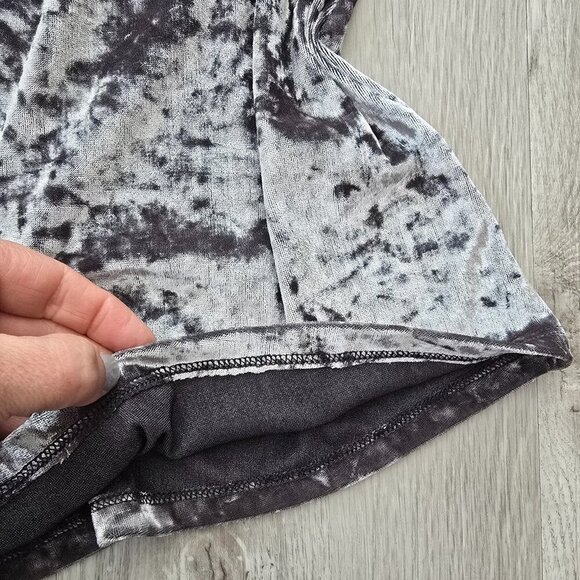 American Eagle Outfitters crushed velvet gray boho strappy tank top shirt WMS XS - Picture 6 of 8